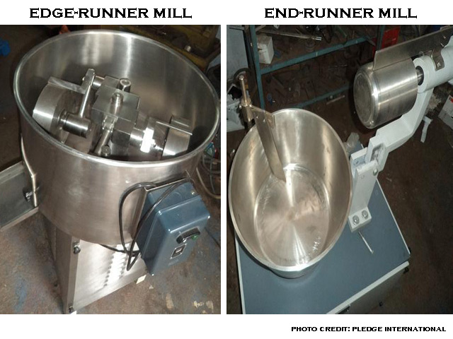 image of edge-runner mill and end-runner mill