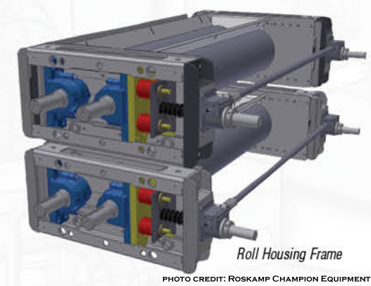 imahe of a roller mill housing frame