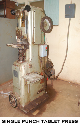 tablet press-image of a single punch tablet press